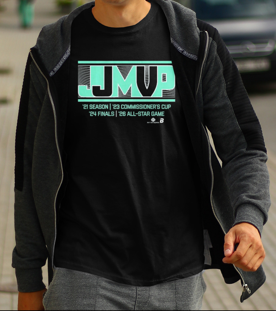 JJ MVP Jonquel Jones 2021 Season 2022 Commissioner's Cup 2021 Finals 2023 All Star Game T-Shirt