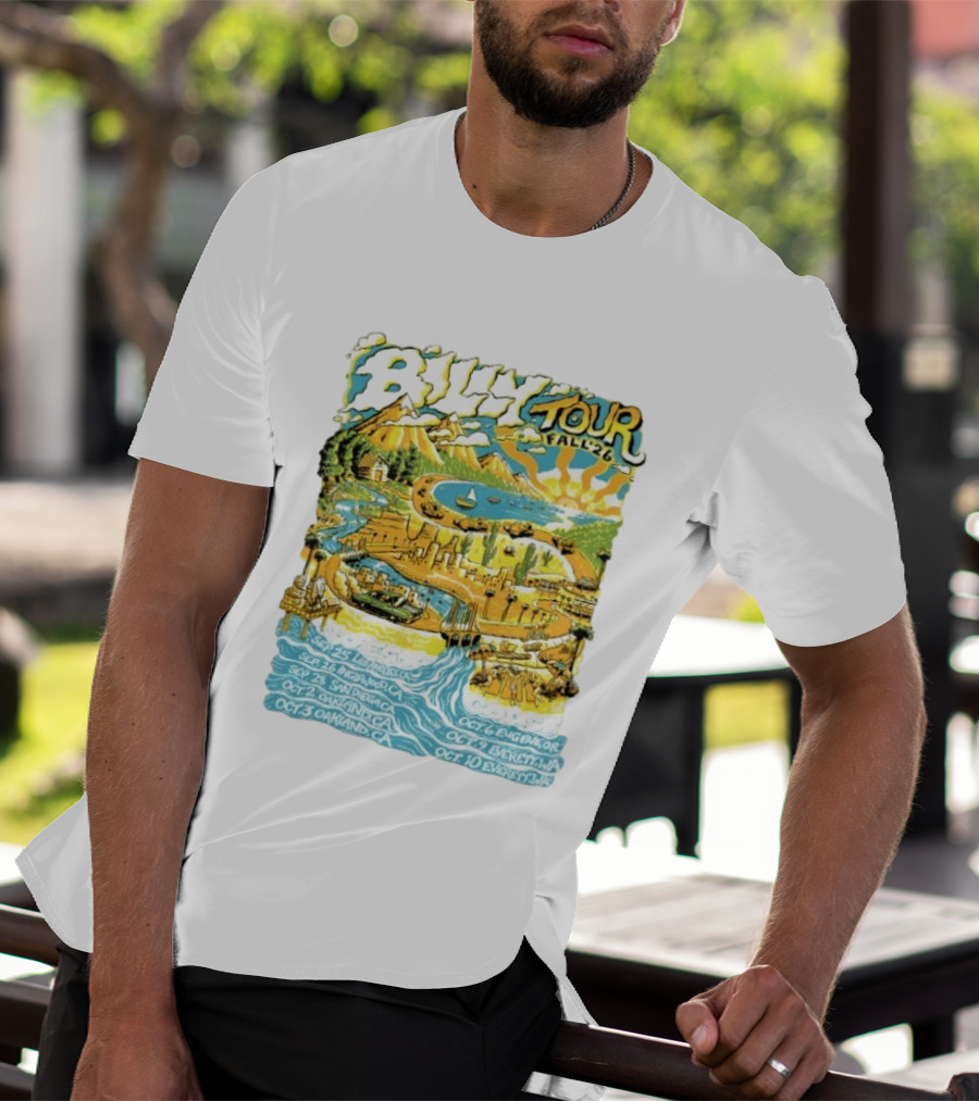 Billy Tour Fall '26 West Coast Concert Dates San Diego Oakland Eugene Everett T-Shirt