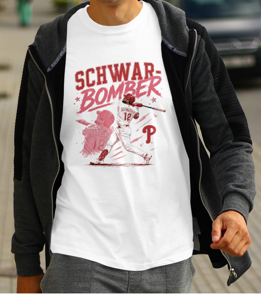 Schwar Bomber Kyle Schwarber Philadelphia Phillies Baseball T-Shirt