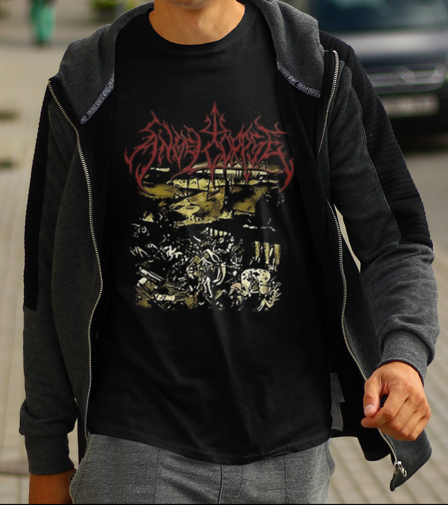 Angelcorpse Vomit War Crush The Sacred Heart Unholy Raven Dying Dove Of Peace Two Sided T-Shirt