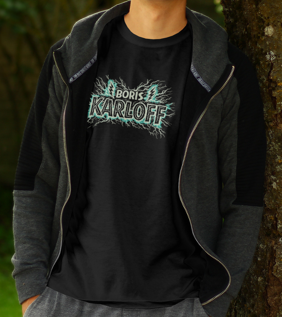Boris Karloff Lightning Bolt Electric T-Shirt