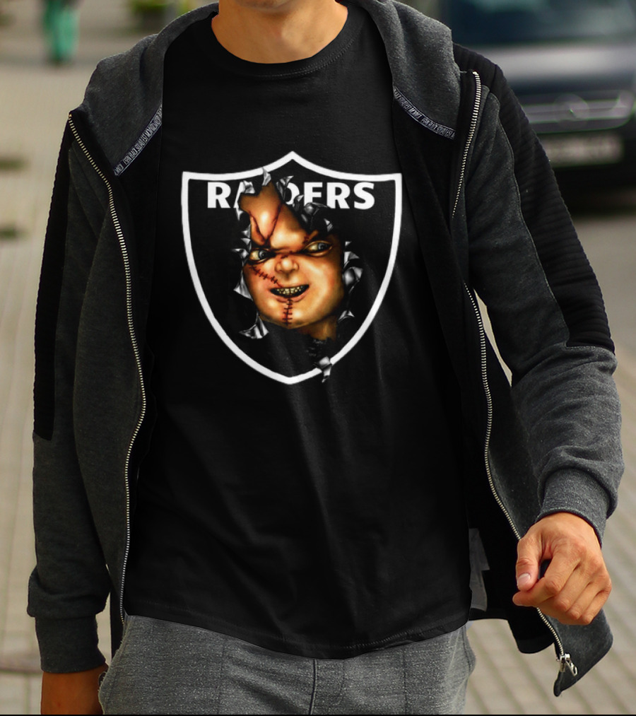 BruceDropEmOff 2000s Raiders Chucky Doll Raiders T-Shirt