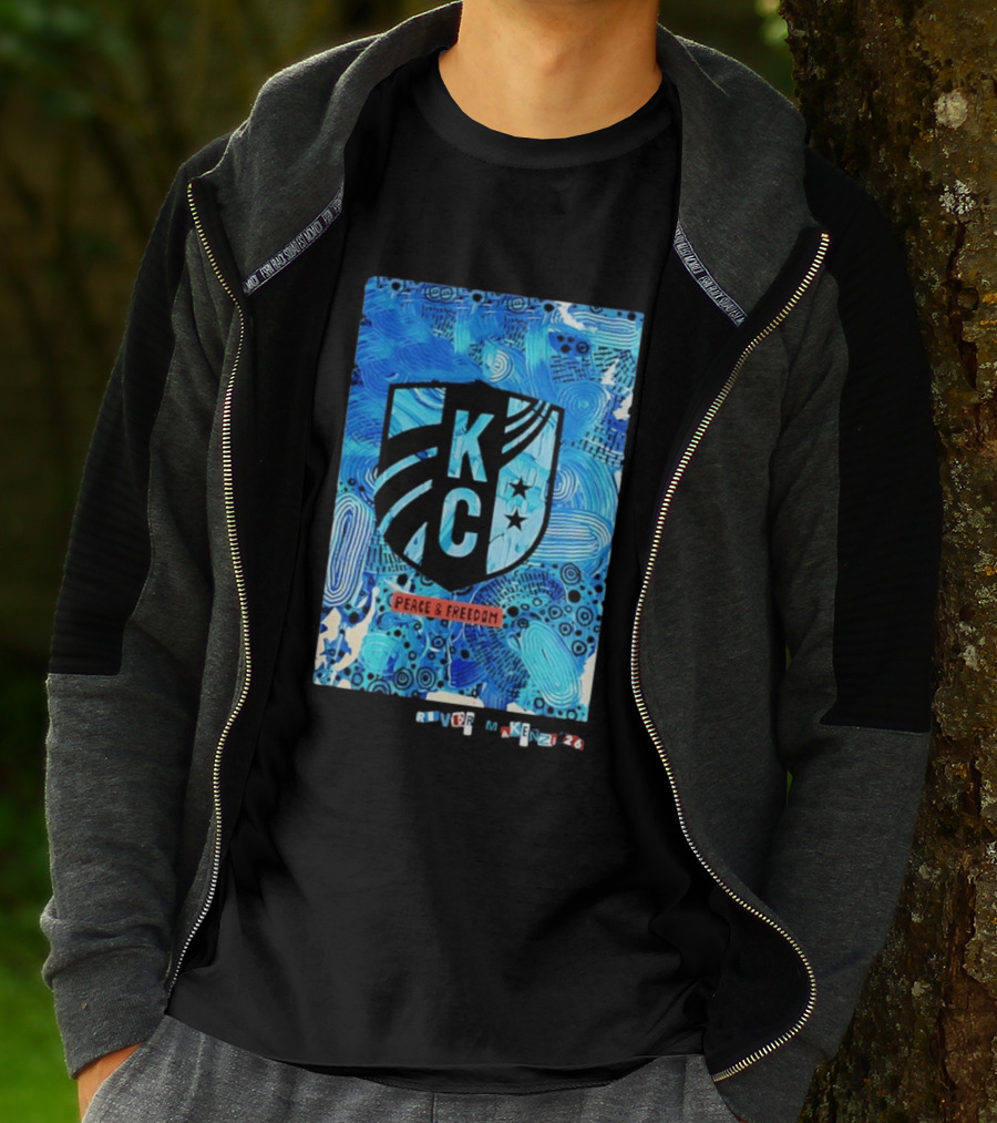 Kansas City Current KC Peace And Freedom River Makenzi 2026 T-Shirt