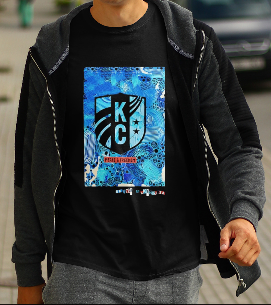Kansas City Current KC Peace And Freedom River Makenzi 2026 T-Shirt