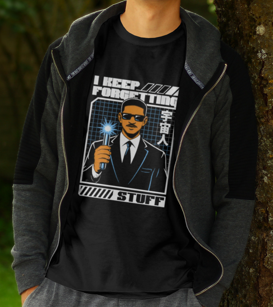 I Keep Forgetting Stuff Men In Black Neuralyzer Will Smith T-Shirt