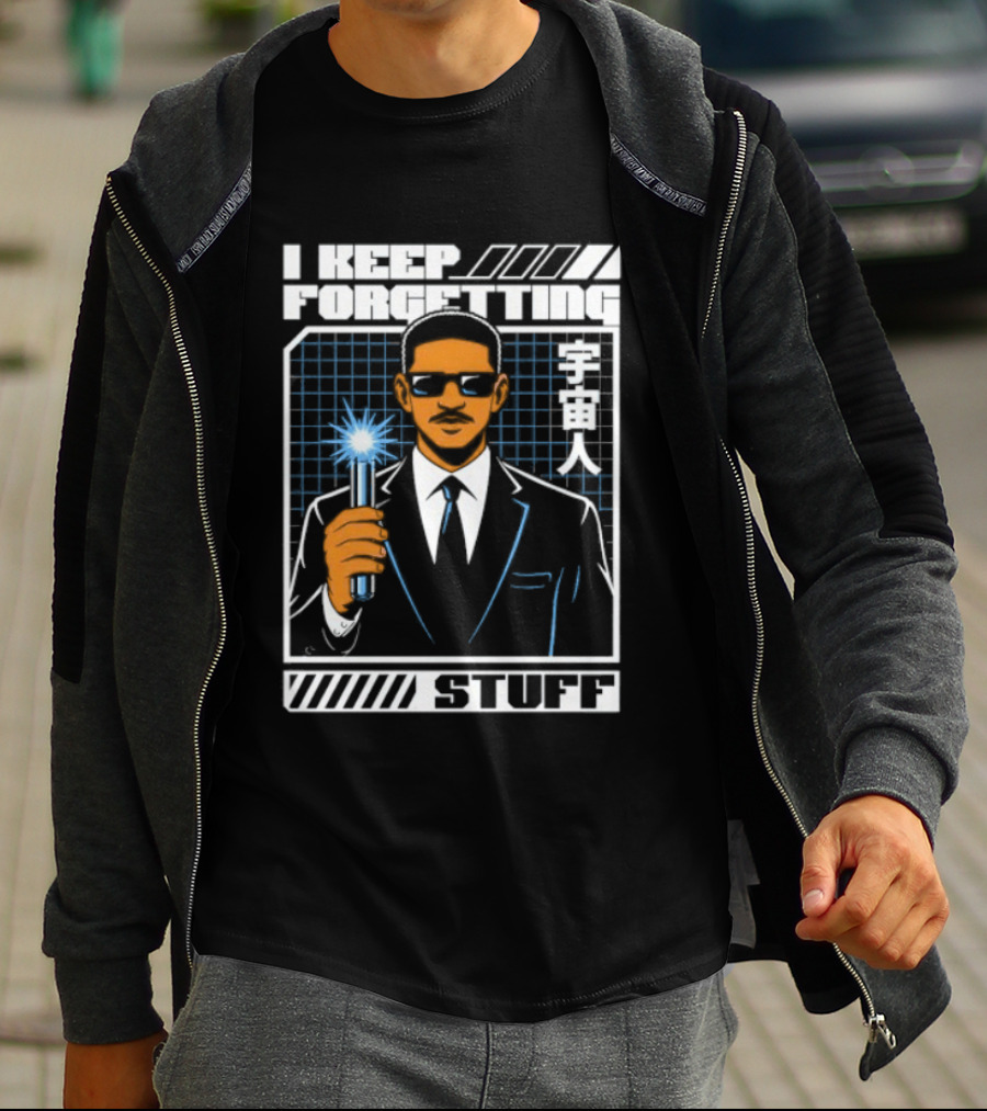 I Keep Forgetting Stuff Men In Black Neuralyzer Will Smith T-Shirt