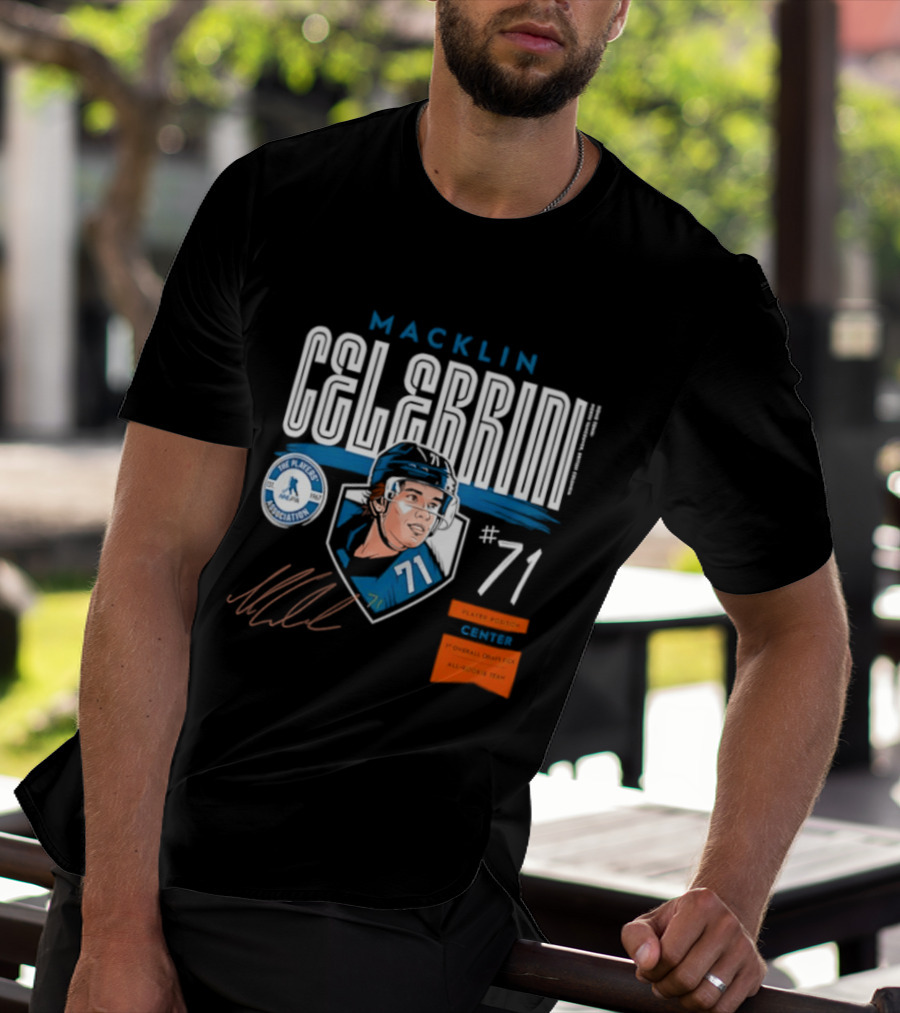 Macklin Celebrini 71 NHL Players Association All Rookie Team 2026 Pick T-Shirt