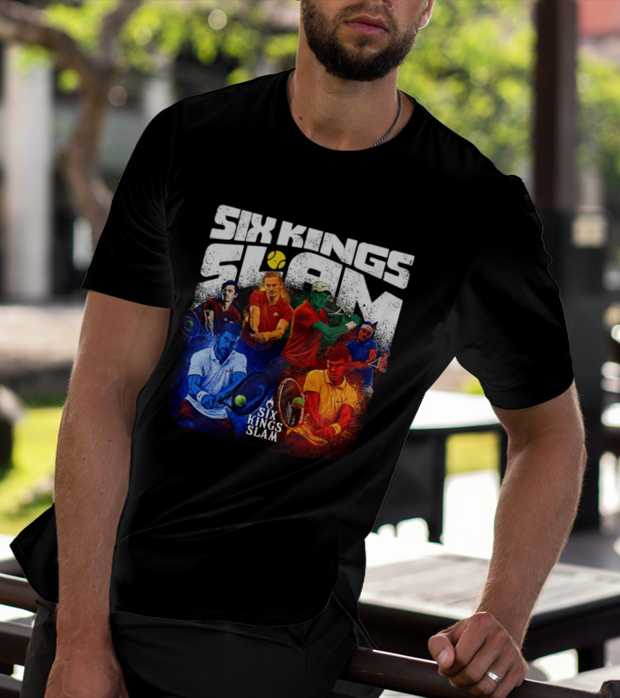 Six Kings Slam Tennis 2026 Iconic Players Edition T-Shirt