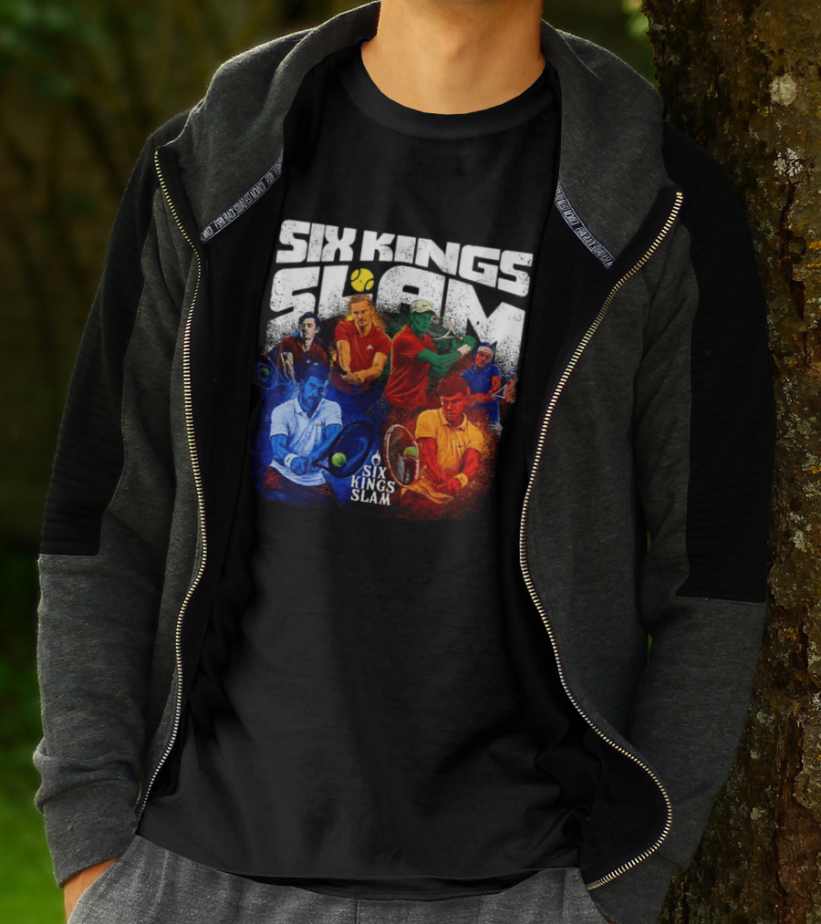 Six Kings Slam Tennis 2026 Iconic Players Edition T-Shirt
