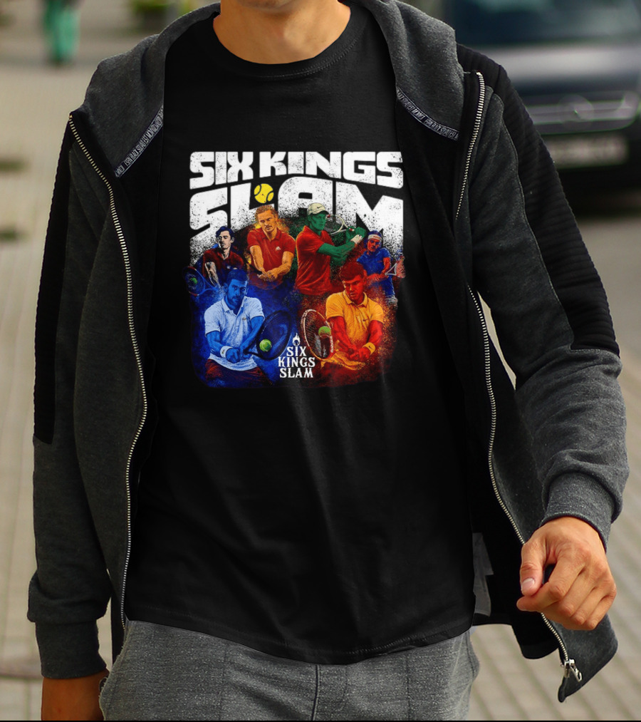 Six Kings Slam Tennis 2026 Iconic Players Edition T-Shirt