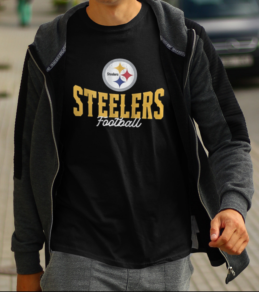 Pittsburgh Steelers Football 1933 AFC North Symbol Steelers Football T-Shirt