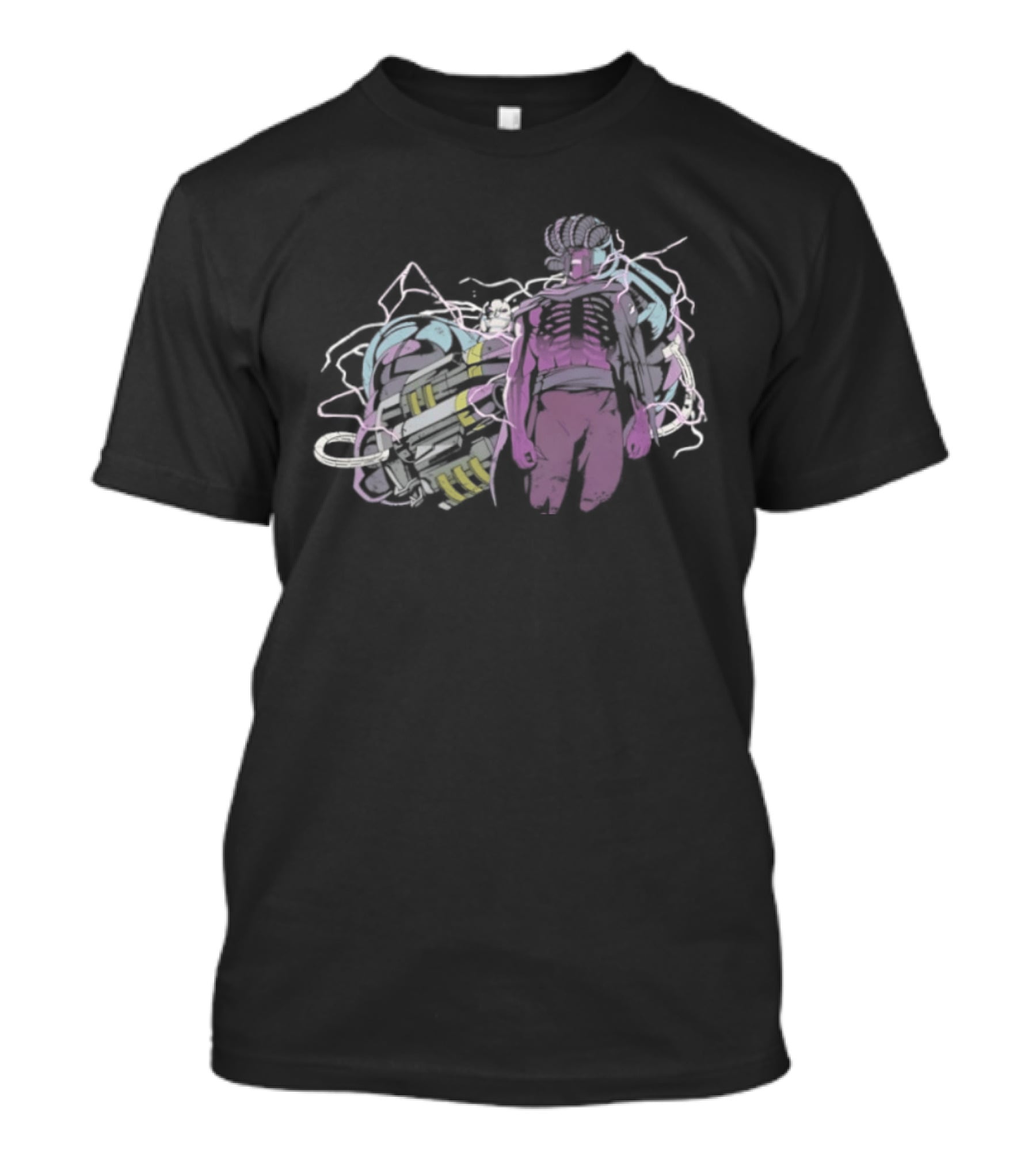 RIP Magnus Winged Figure With Pastel Skeleton Highlights T-Shirt