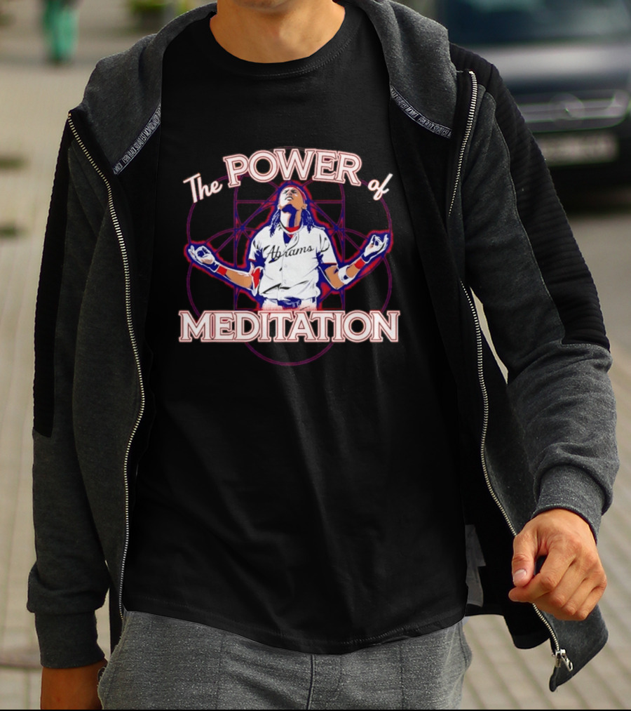 The Power Of Meditation Ronald Acuña Jr. Washington Nationals Celebration T-Shirt