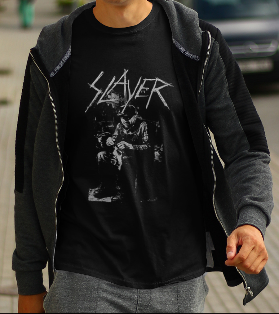 Slayer X Hate Couture Dead Skin Mask I'll Keep You Forever Two Sided T-Shirt