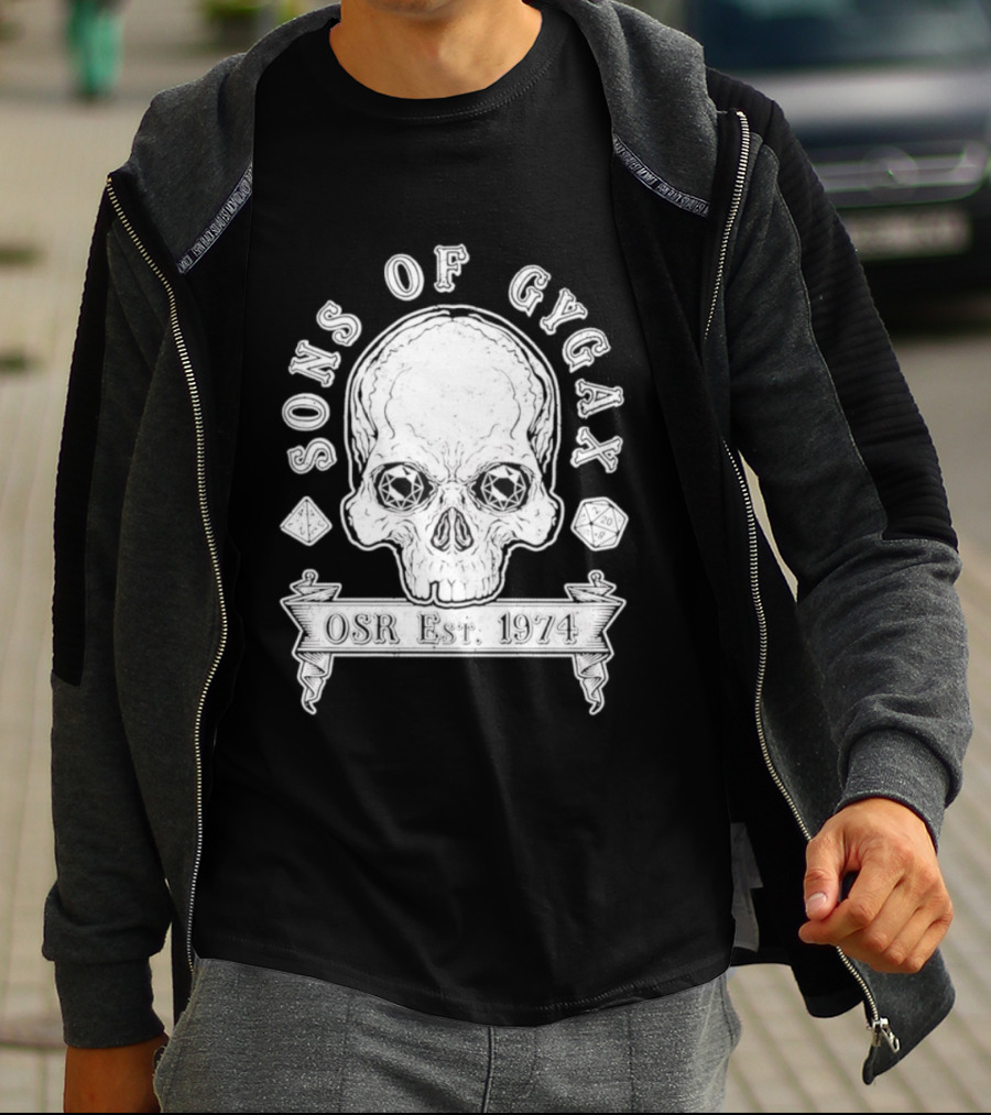 Sons Of Gygax OSR Est 1974 Skull T-Shirt