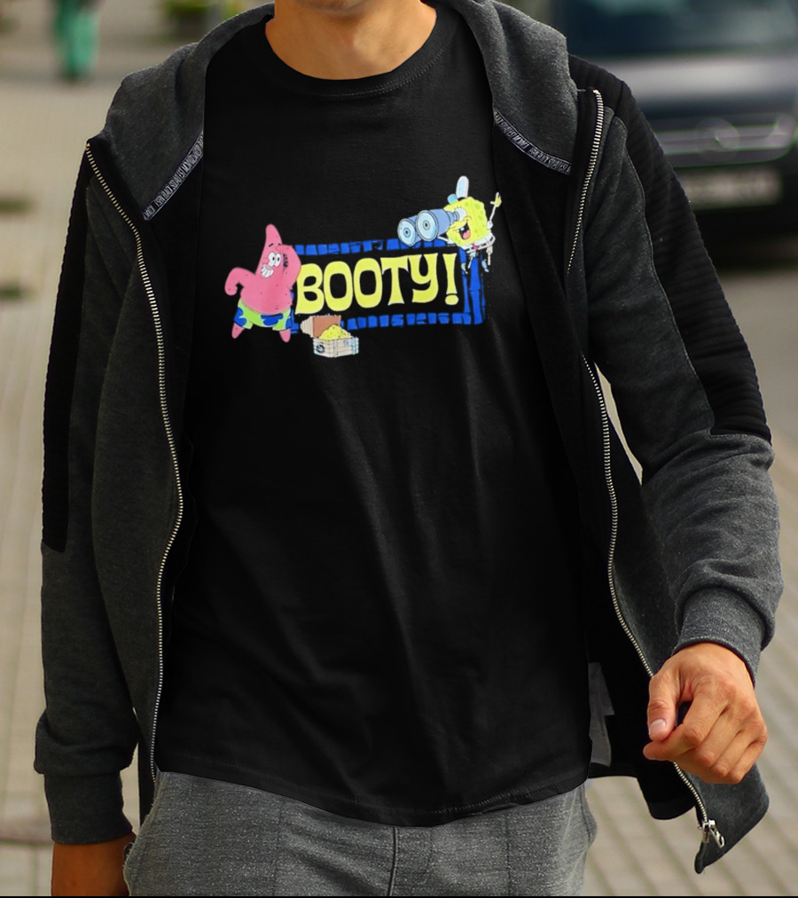 Sponge And Patrick Star Booty Treasure Hunt Adventure T-Shirt