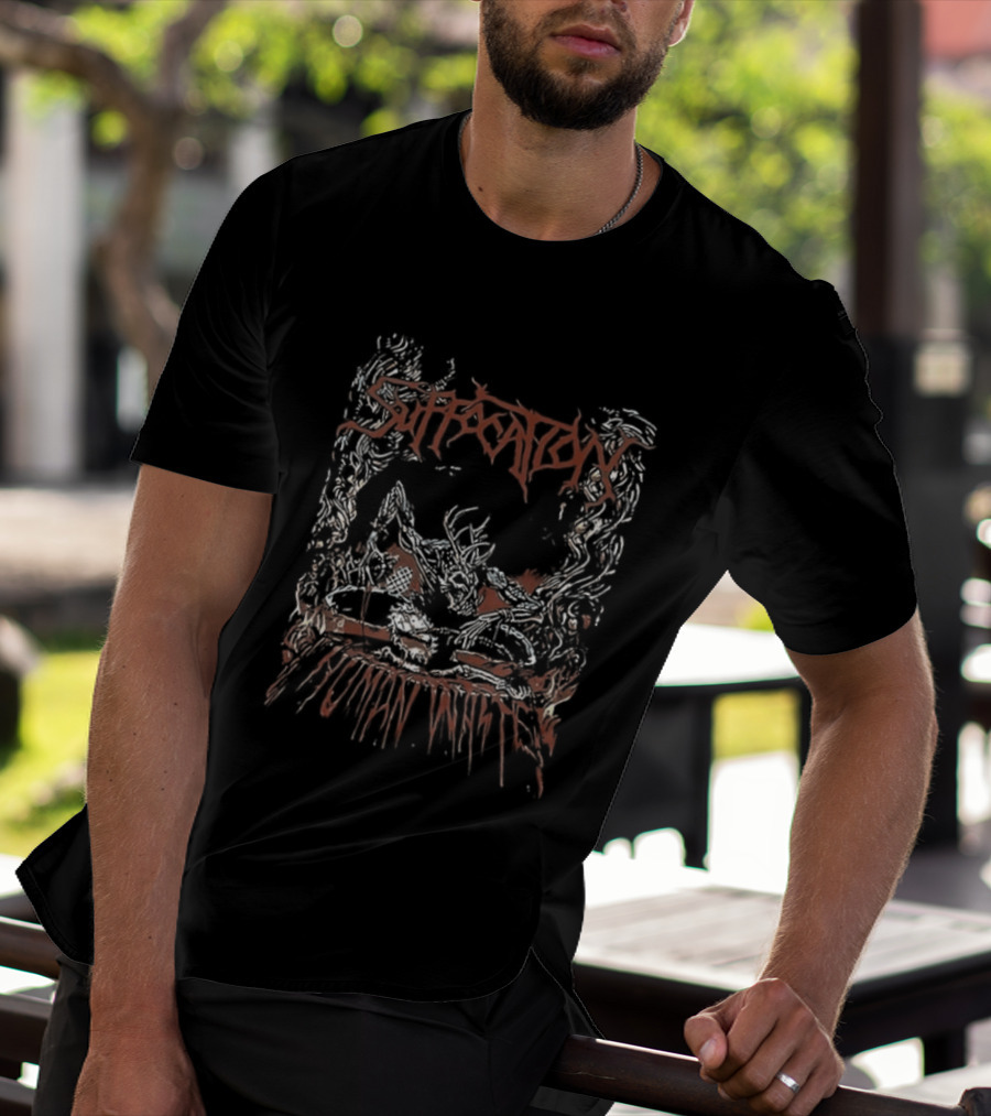 Suffocation Human Waste 1991 Metal Two Sided Vintage Album T-Shirt