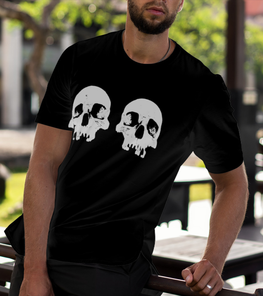 The Royals Alexandra Park Skull White Dual Skulls T-Shirt