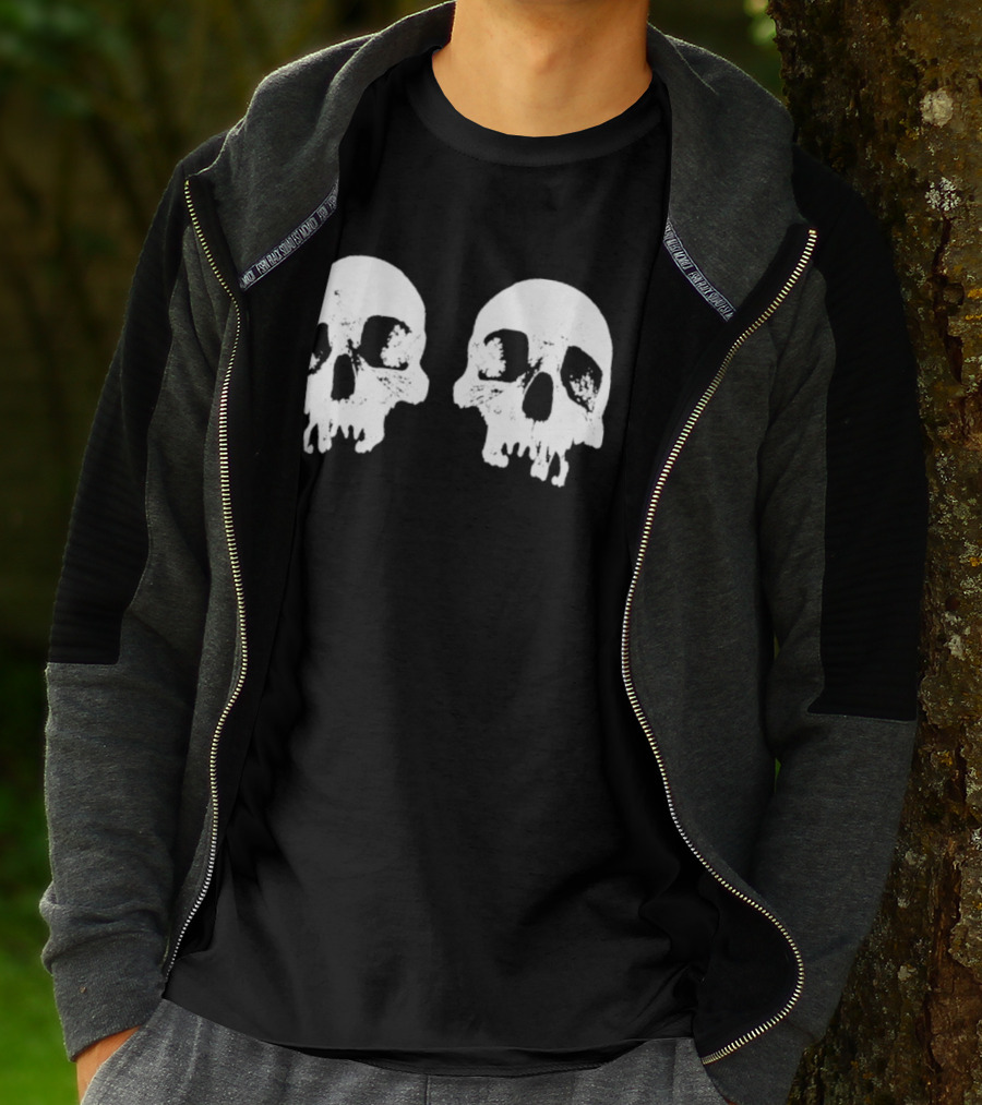 The Royals Alexandra Park Skull White Dual Skulls T-Shirt