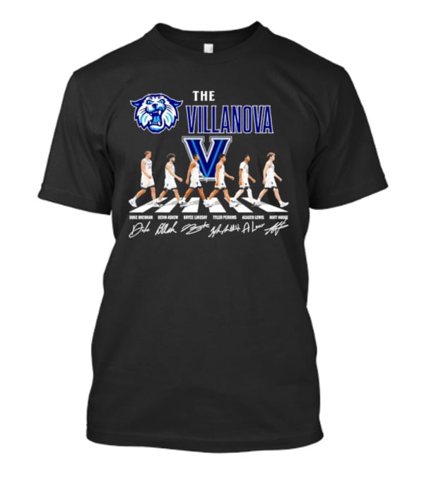 The Villanova Wildcats Abbey Road Duke Brennan Devin Askew Bryce Lindsay Tyler Perkins Acaden Lewis Matt Hodge Signatures T-Shirt