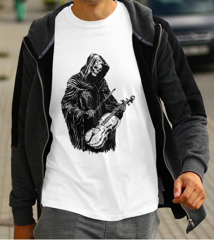Avenged Sevenfold A7X North American Tour 2026 At Peace Tour Dates Grim Reaper Playing Violin T-Shirt