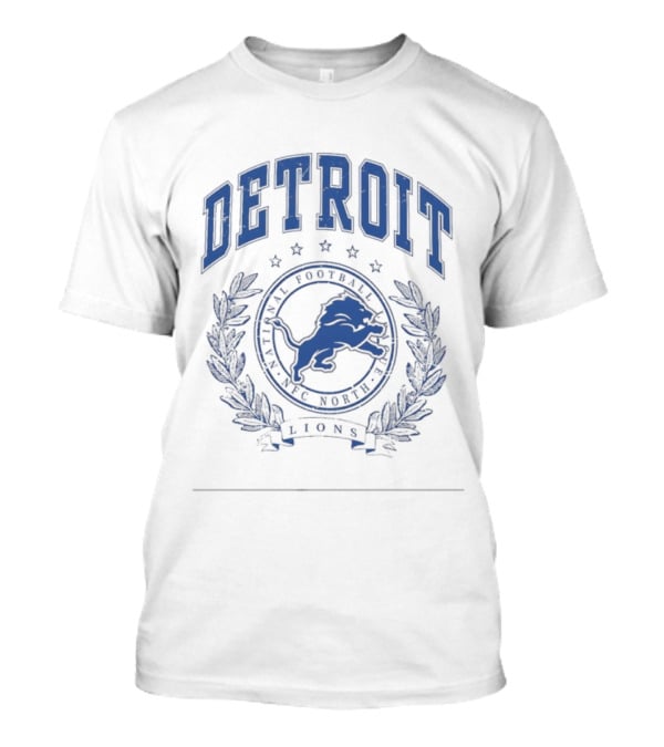 Detroit Lions National Football League NFC North Logo Lions Team T-Shirt