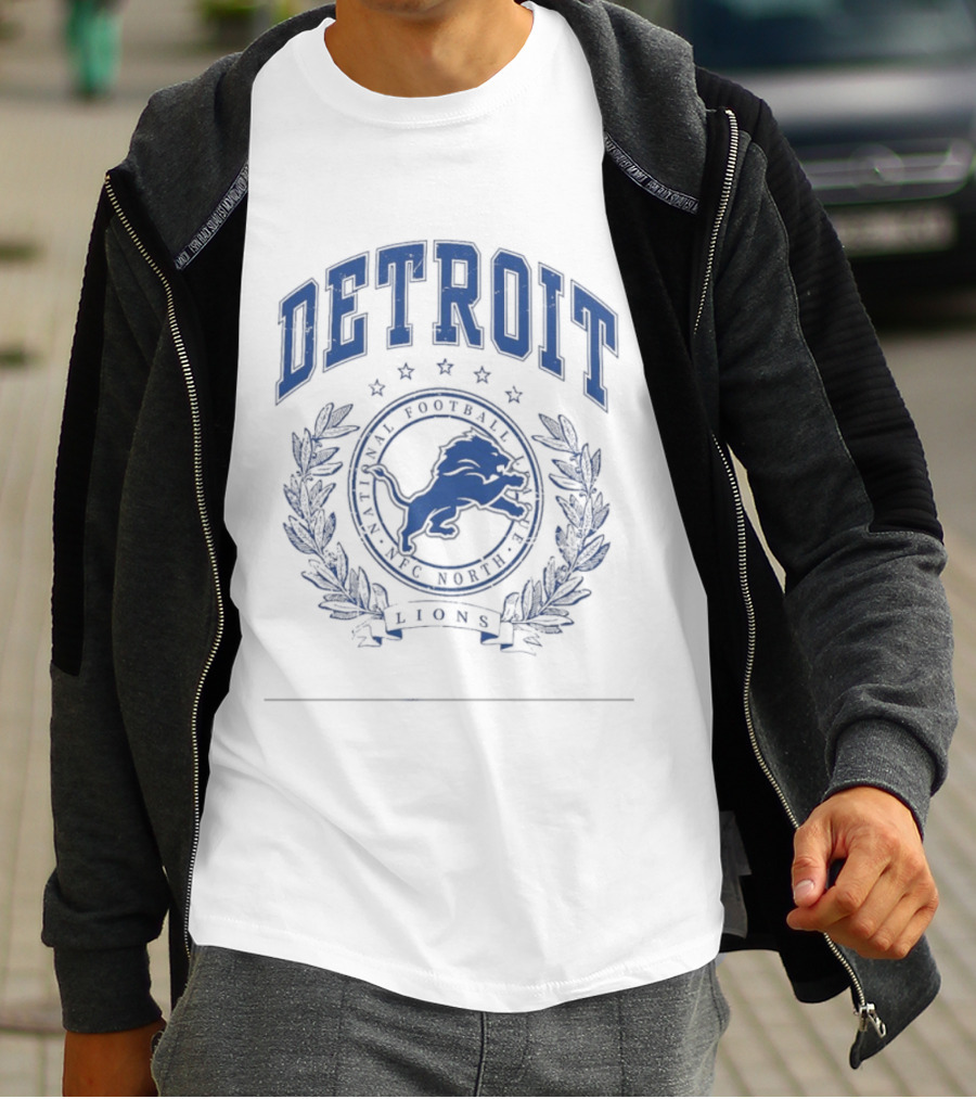 Detroit Lions National Football League NFC North Logo Lions Team T-Shirt