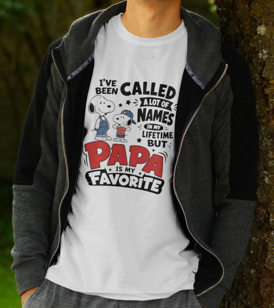 Snoopy Called A Lot Of Names In My Lifetime But Papa Is My Favorite T-Shirt