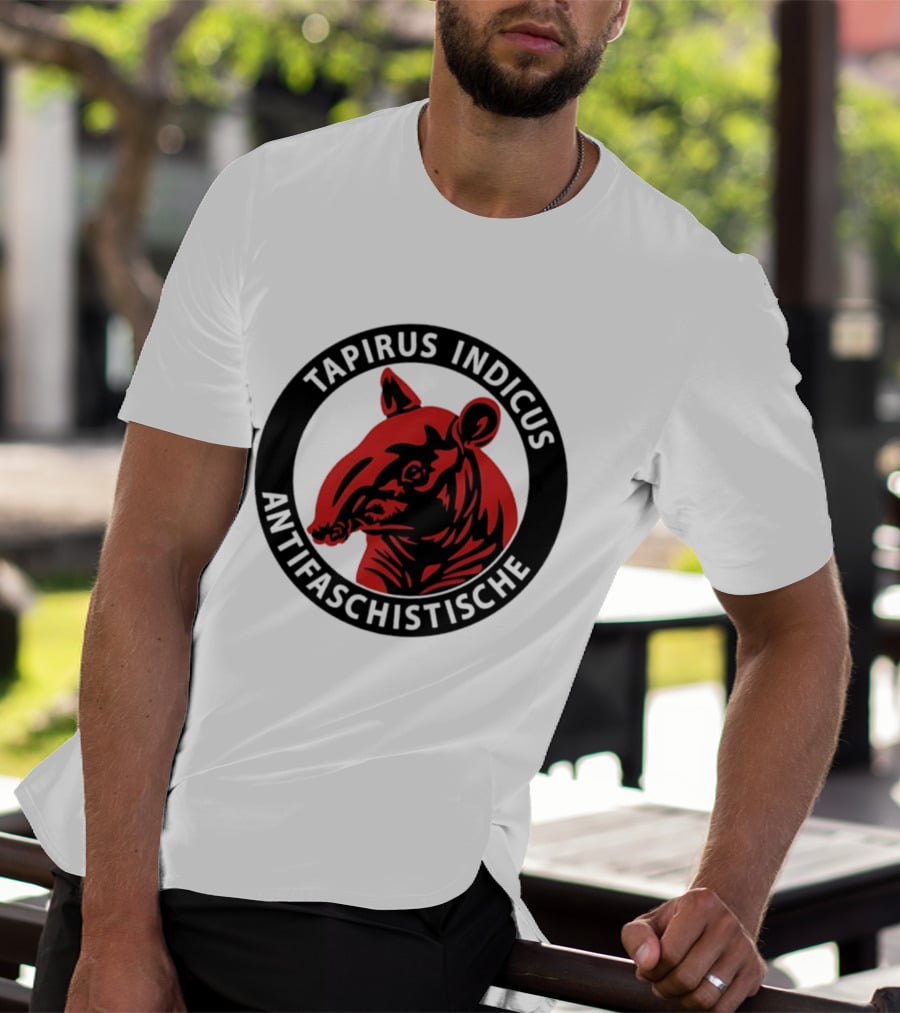 Tapirus Indicus Antifaschistische Antifa T-Shirt