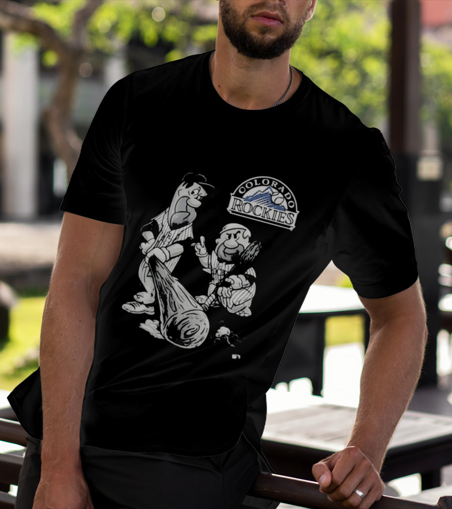 Colorado Rockies 2026 Flintstones Baseball T-Shirt