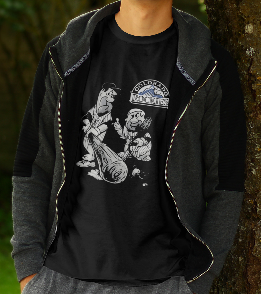 Colorado Rockies 2026 Flintstones Baseball T-Shirt