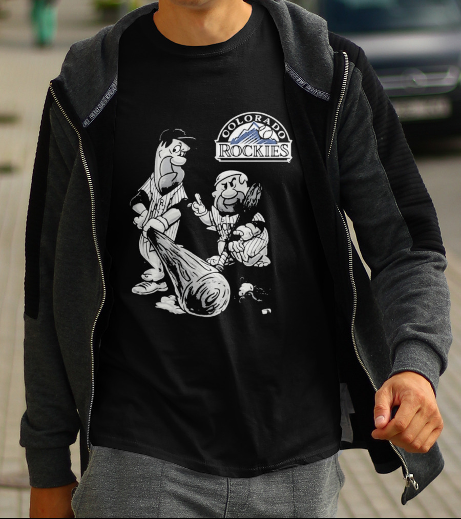 Colorado Rockies 2026 Flintstones Baseball T-Shirt