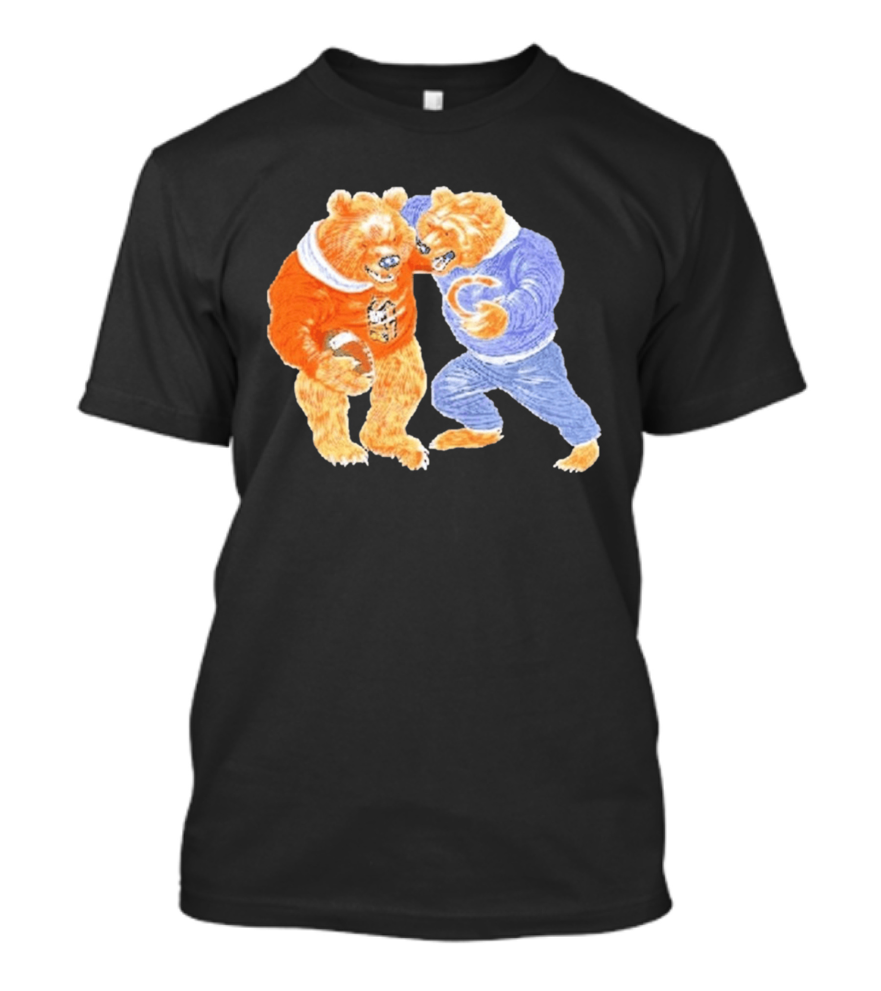 2026 Rome Odunze Bears With Football Fight T-Shirt
