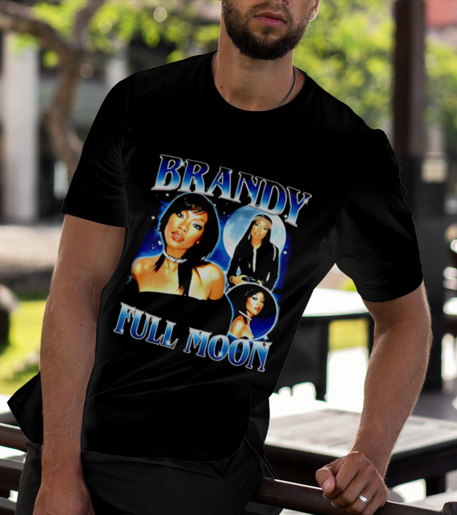 Brandy Full Moon Y2K R&B Music T-Shirt