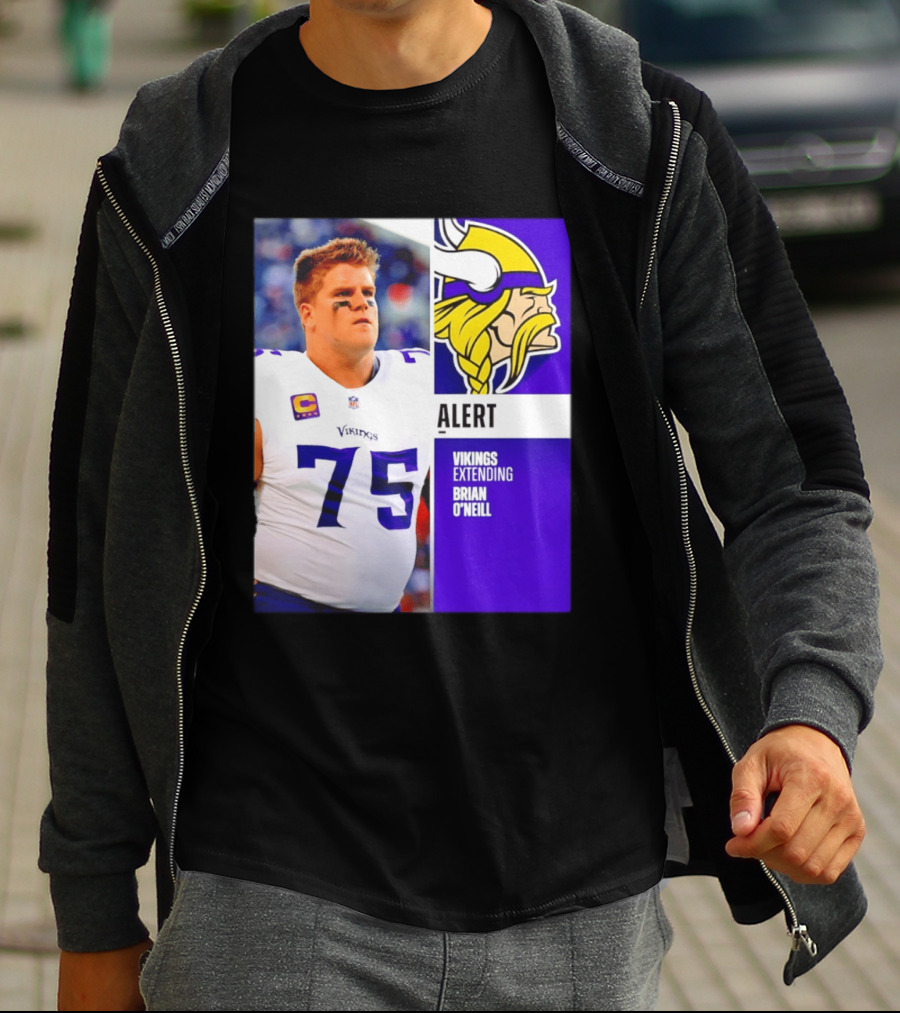 Alert Vikings Extending Brian O'Neill 75 T-Shirt