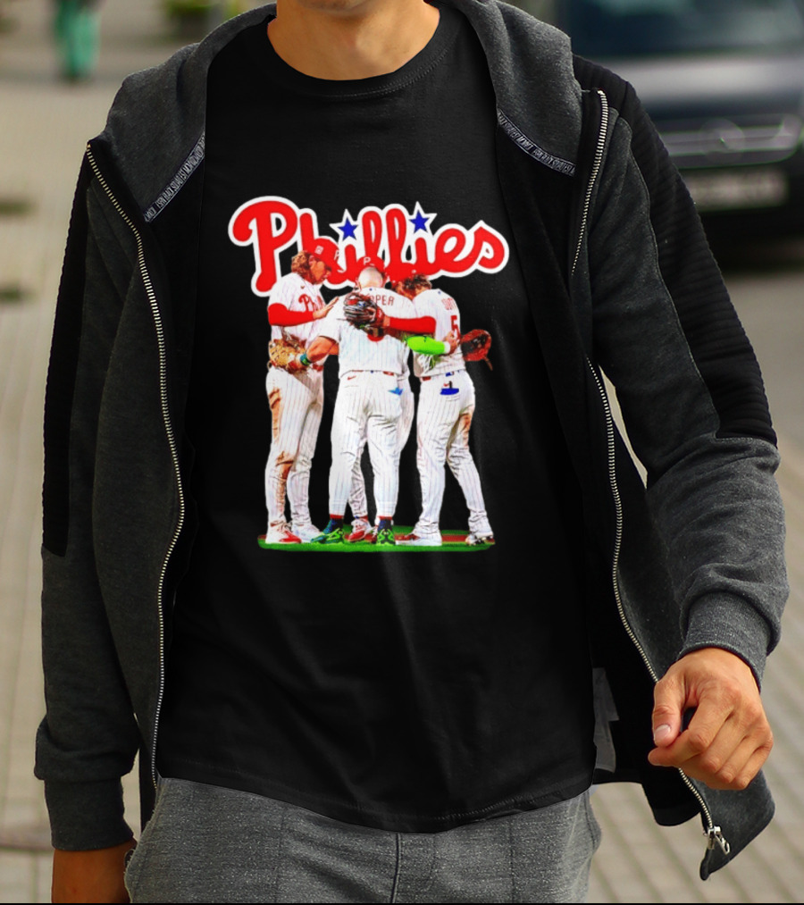 Bryce Harper Alec Bohm Edmundo Sosa Bryson Stott Philadelphia Phillies Team Unity T-Shirt