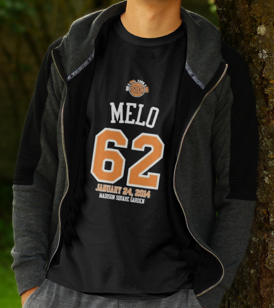 Melo 62 Knicks January 24 2014 Madison Square Garden T-Shirt