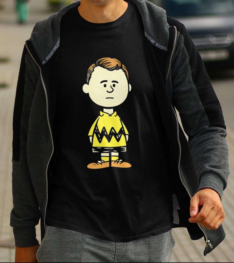 Charlie Brown Kirk Peanuts Style Character Fusion T-Shirt
