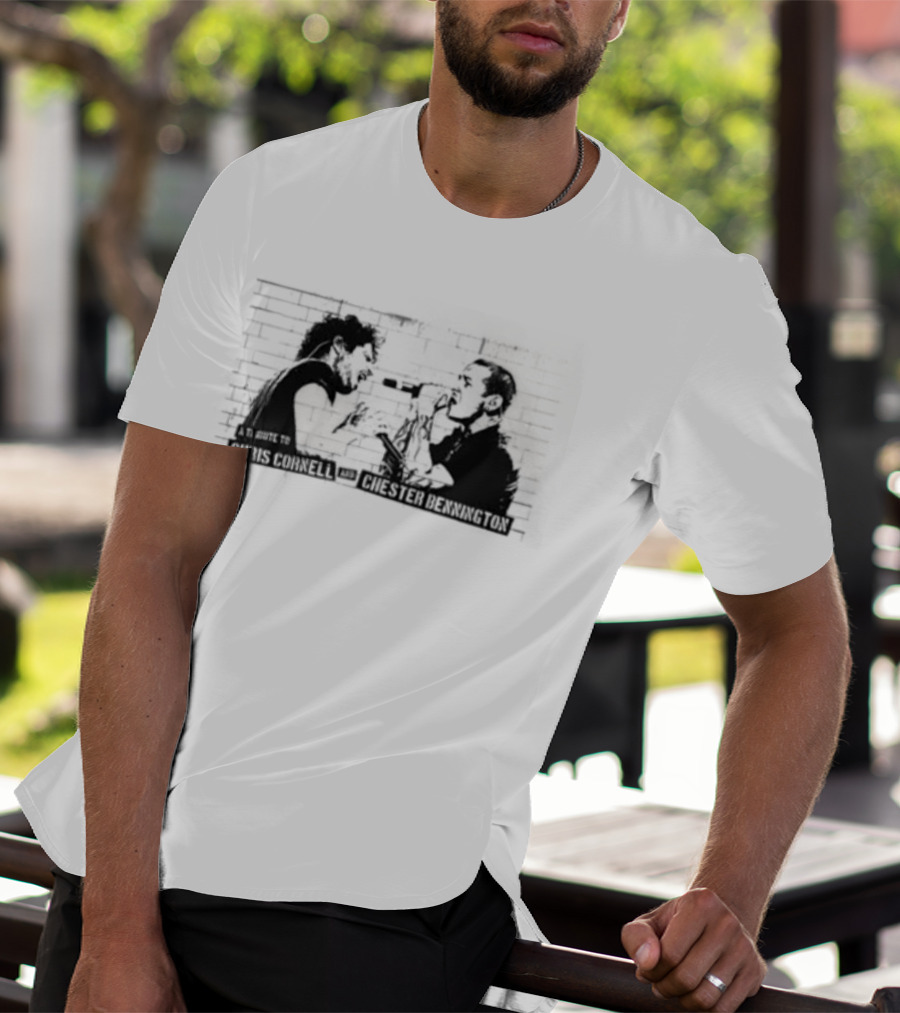 Chris Cornell Chester Bennington Tribute Darkness T-Shirt