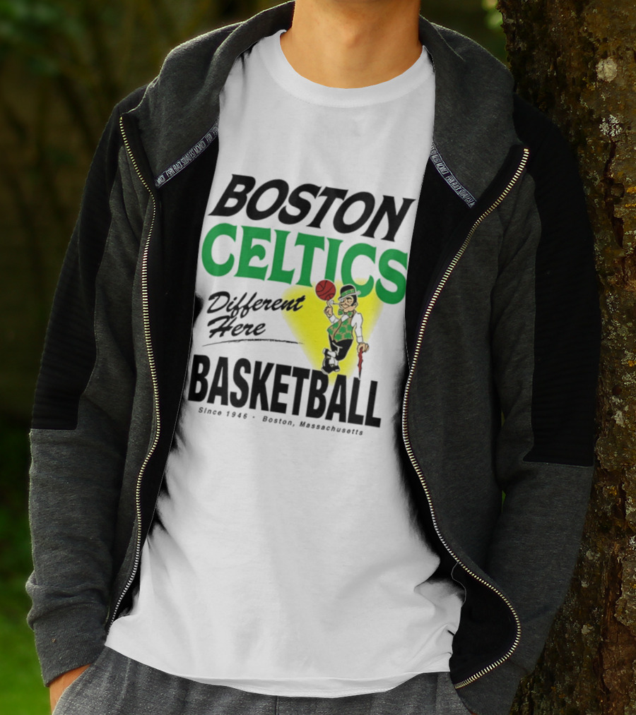 Boston Celtics Basketball Different Here Since 1946 Boston Massachusetts T-Shirt
