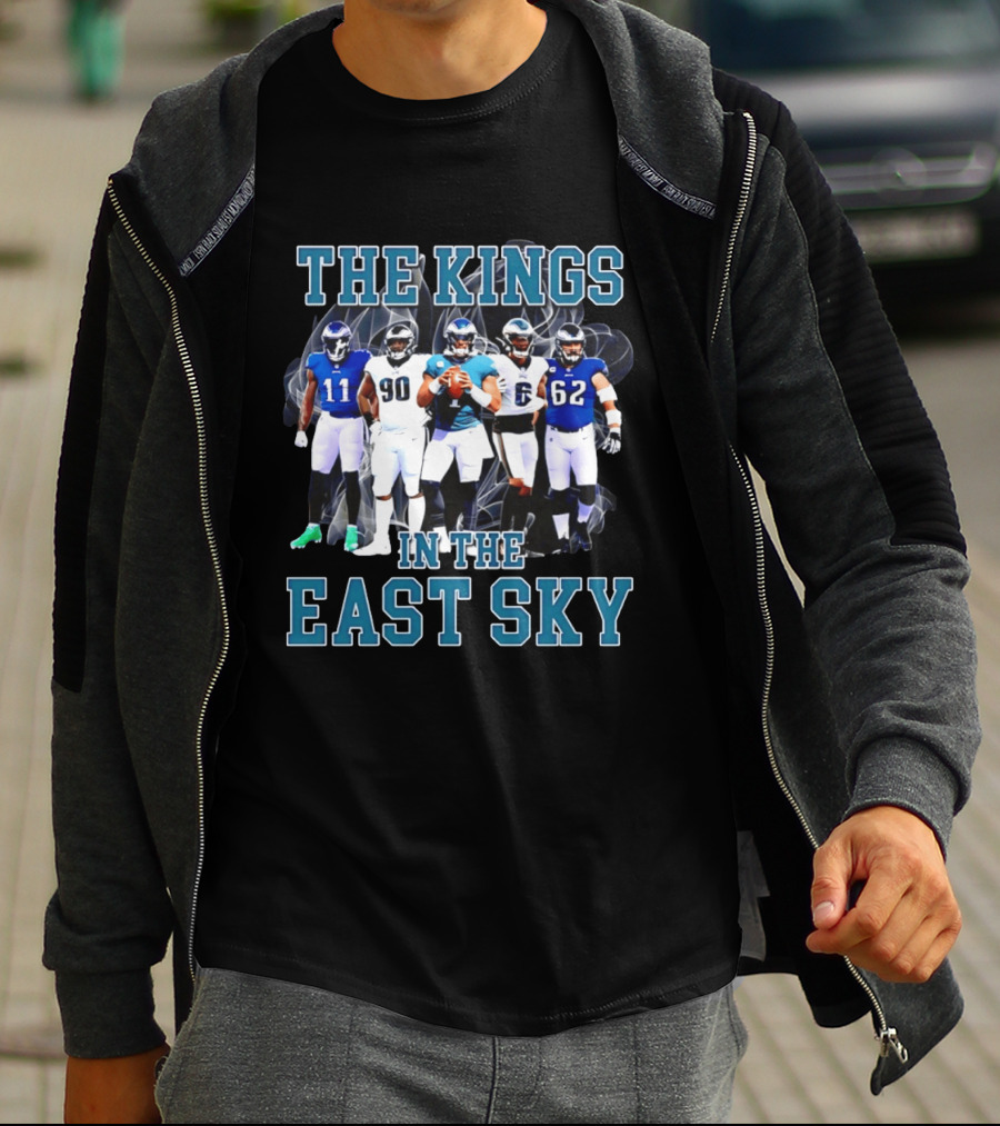 The Kings In The East Sky Philadelphia Eagles Football Players Signatures T-Shirt
