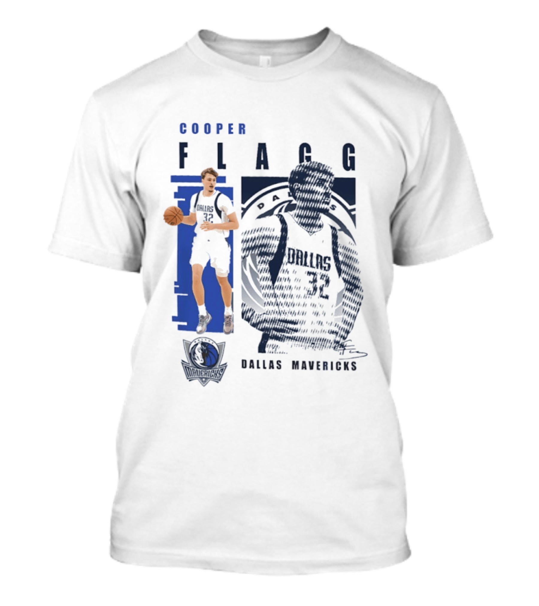 Cooper Flagg Dallas Mavericks Highlights 2026 Signatures T-Shirt