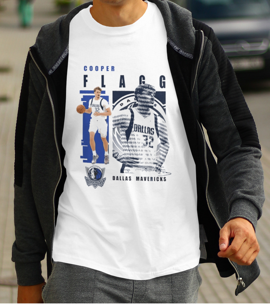 Cooper Flagg Dallas Mavericks Highlights 2026 Signatures T-Shirt