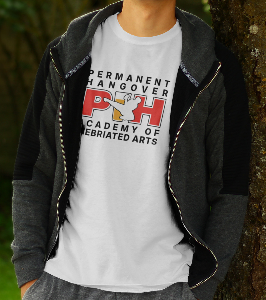 Permanent Hangover PIH Academy Of Inebriated Arts T-Shirt