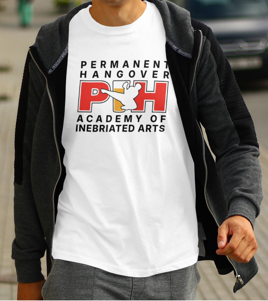 Permanent Hangover PIH Academy Of Inebriated Arts T-Shirt