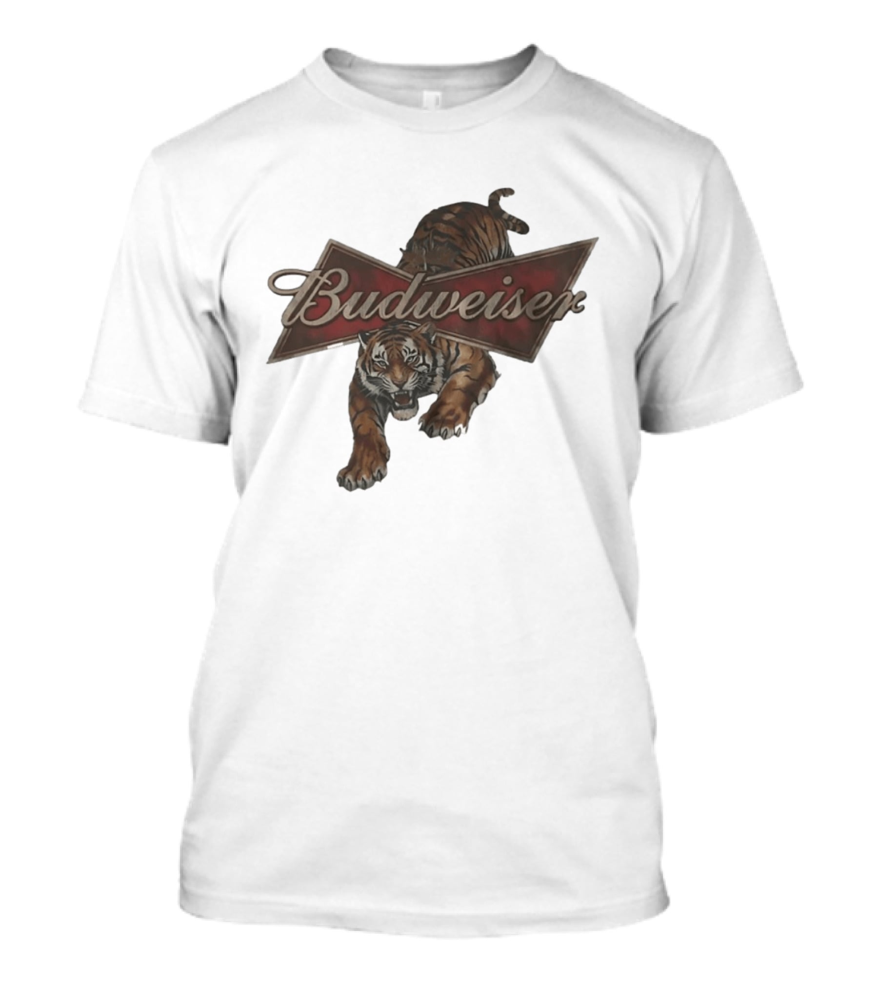 Budweiser Tiger Logo Jumping Tiger T-Shirt