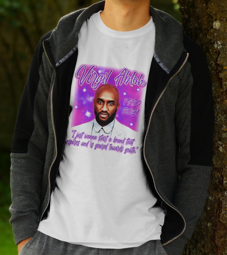 Virgil Abloh 1980 2021 I Just Wanna Start A Brand That Inspires And Is Geared Towards Youth T-Shirt
