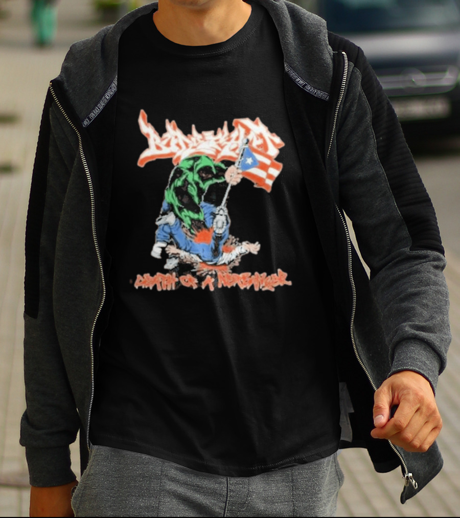 Death Of A Netbanger Puerto Rican Flag Street T-Shirt