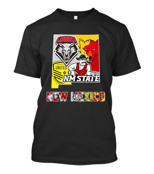 Lobos NM State New Mexico United T-Shirt