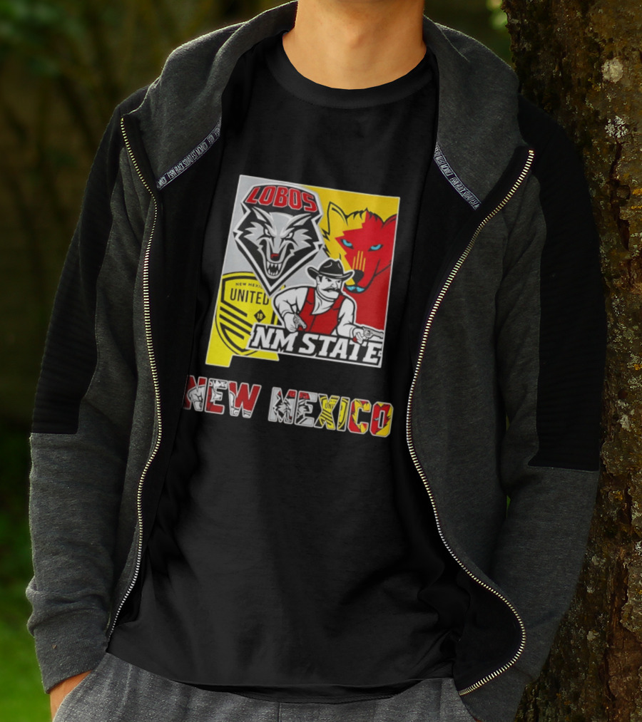 Lobos NM State New Mexico United T-Shirt
